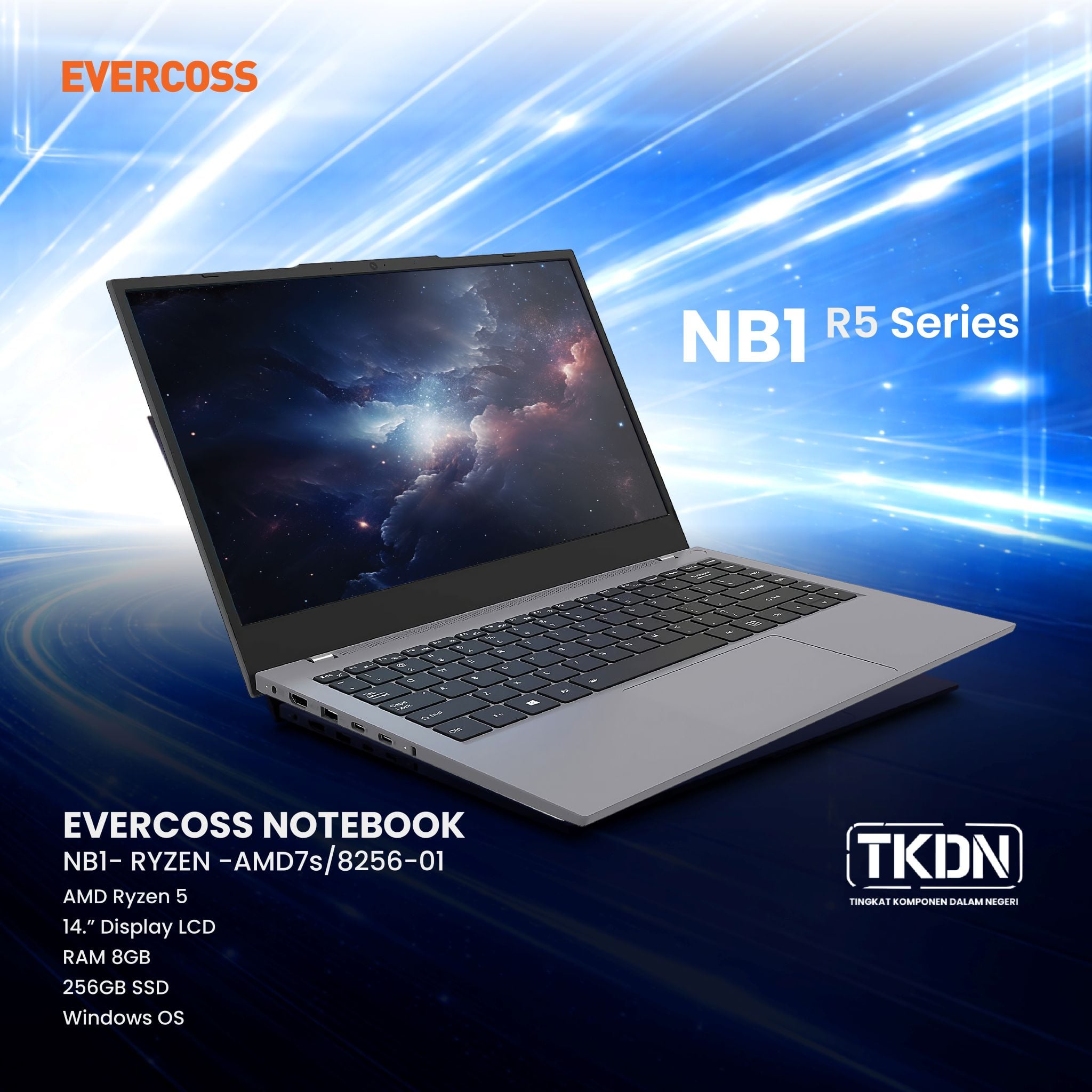 EVERCOSS NOTEBOOK NB1 – RYZEN- AMD7s/ 8512-01